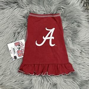 Alabama Crimson Tide Ruffled Dog Coat Size Small‎ ($39.99)